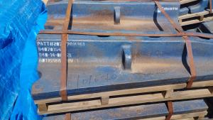 Գնդիկավոր աղացի թմբուկի մաս սև մետաղից FEED END MIDDLE LINER DRG60135566