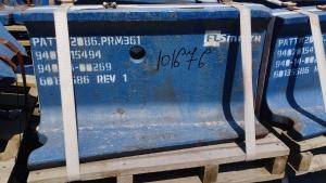 Գնդիկավոր աղացի թմբուկի մաս սև մետաղից MIDDLE INNER PULP LIFTER PN 60135586